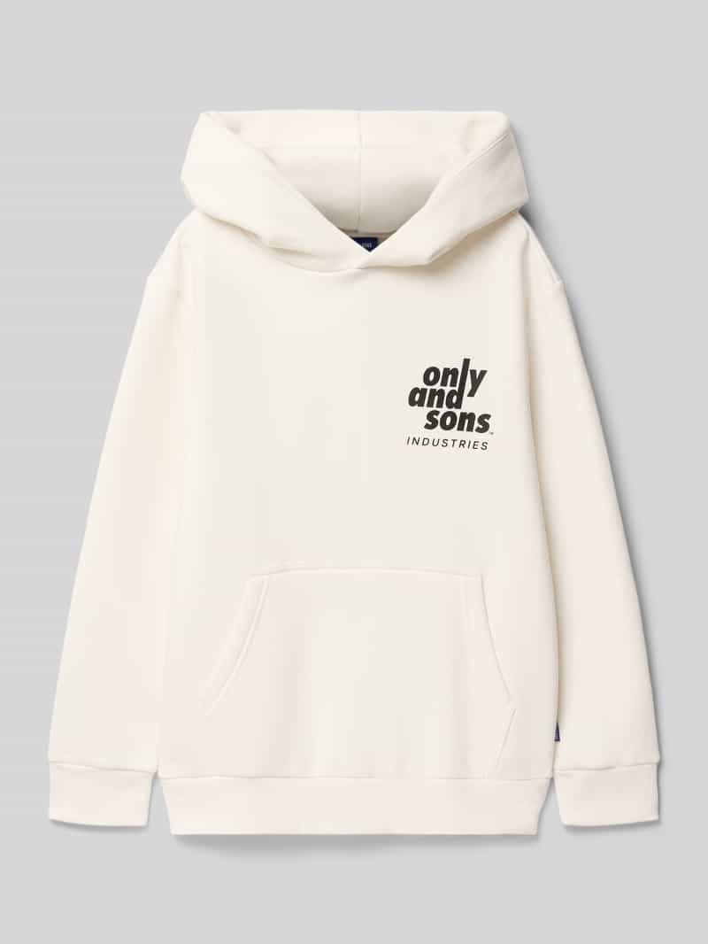 Bluza z kapturem o kroju regular fit z mieszanki bawełny model ‘HUDSON’