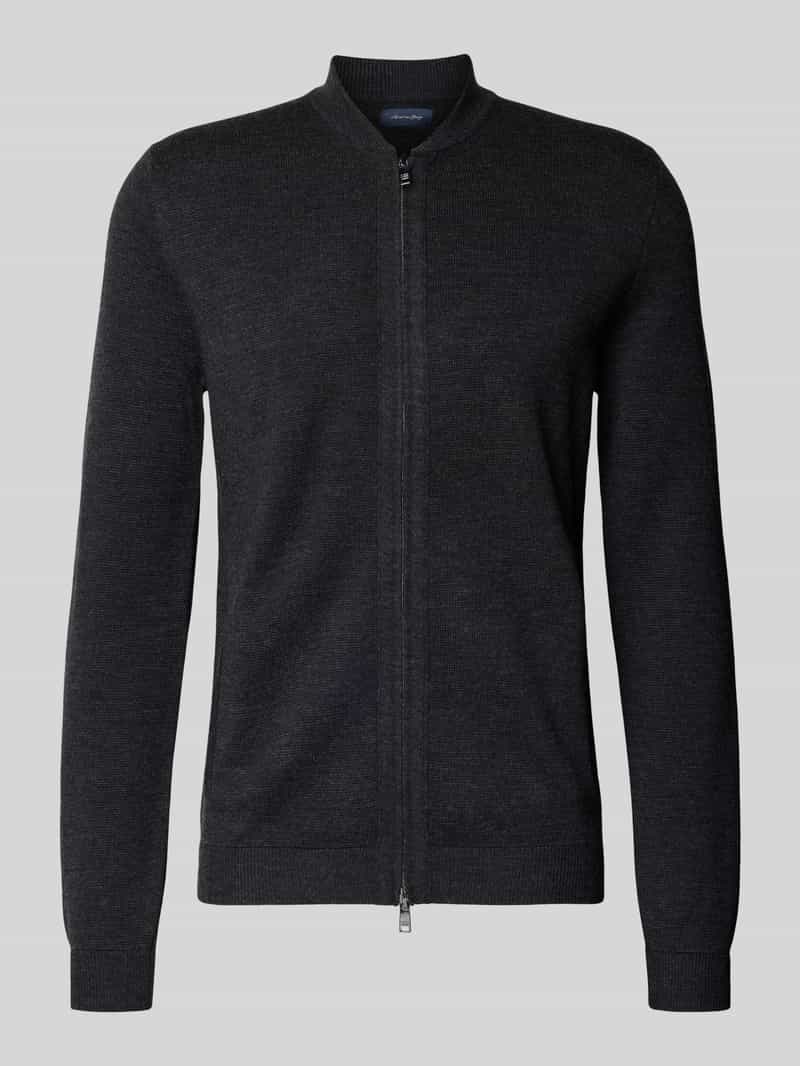 Kurtka z dzianiny o kroju slim fit ze stójką