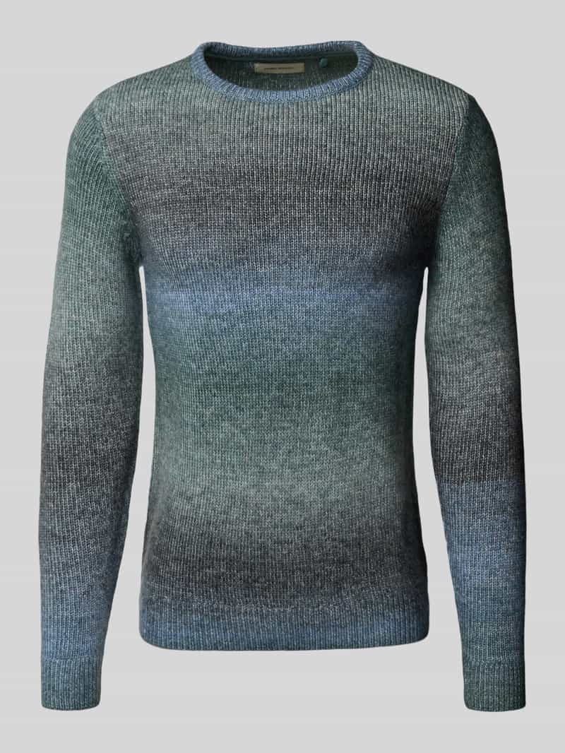 Sweter z dzianiny z okrągłym dekoltem model ‘DANNIE’
