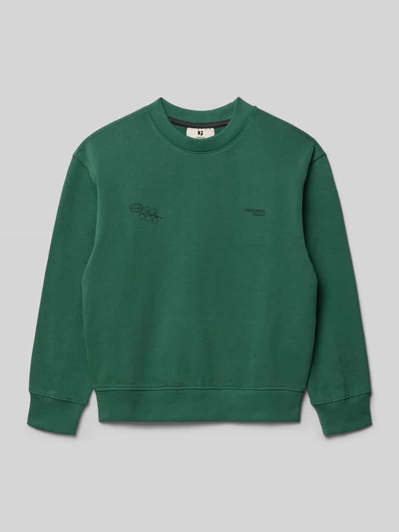 Bluza z prążkowanymi wykończeniami