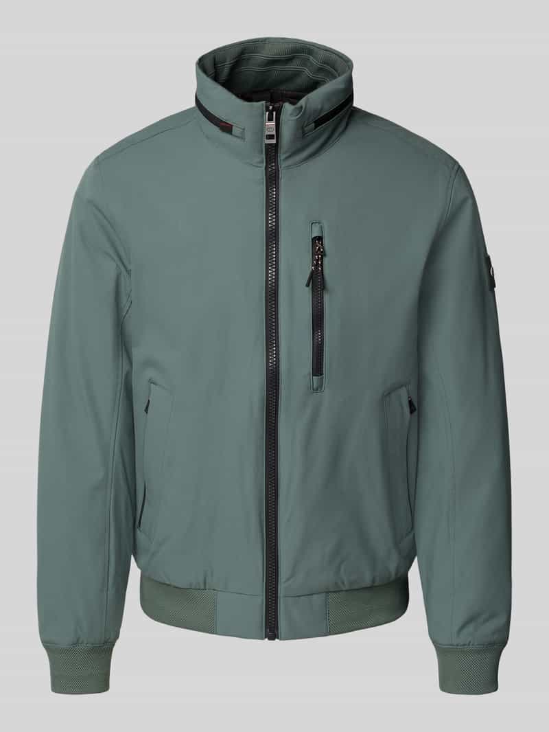 Bluzon o kroju regular fit z kieszeniami zapinanymi na zamek błyskawiczny