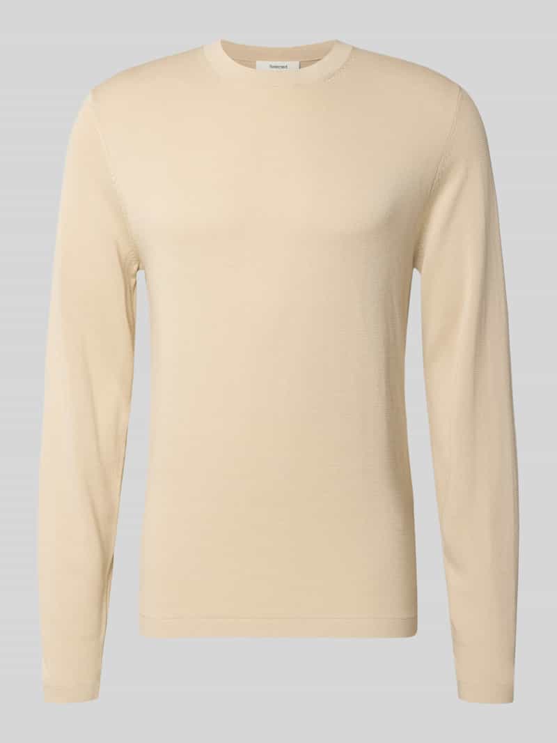 Sweter z dzianiny o kroju regular fit z czystej bawełny model ‘RAVI’