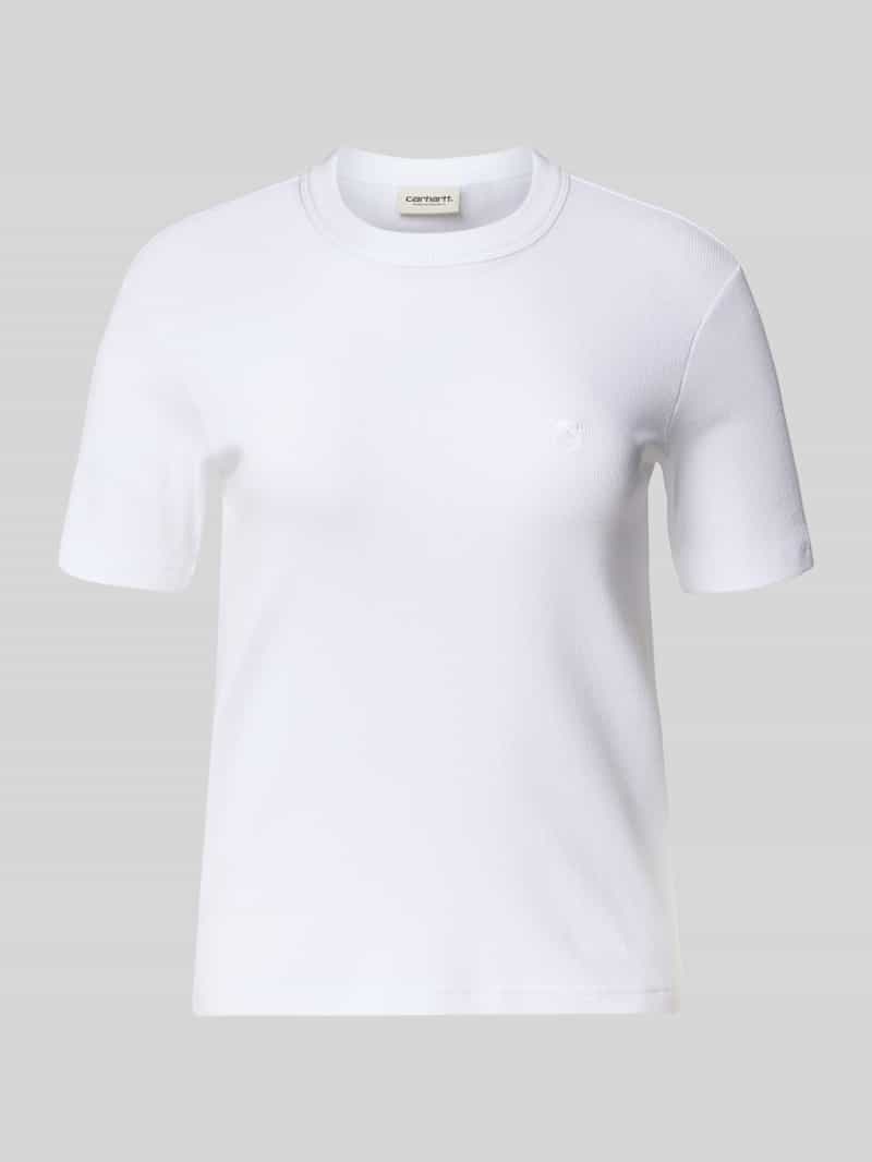 T-shirt z wyhaftowanym logo