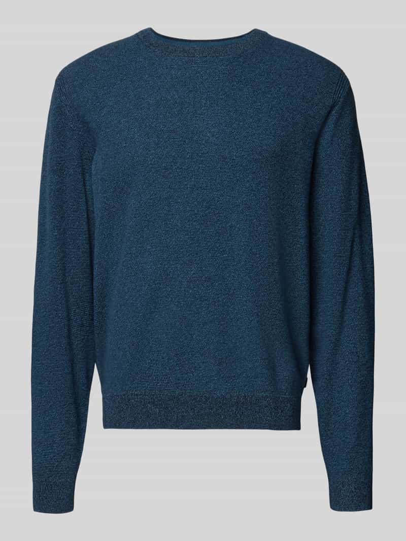 Sweter z dzianiny o kroju regular fit z czystej bawełny