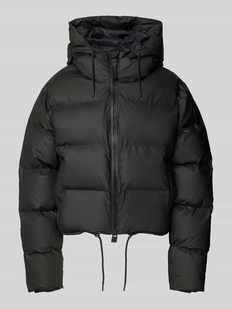 Kurtka pikowana z kapturem i zamkiem błyskawicznym dwustronnym model ‘Alta’