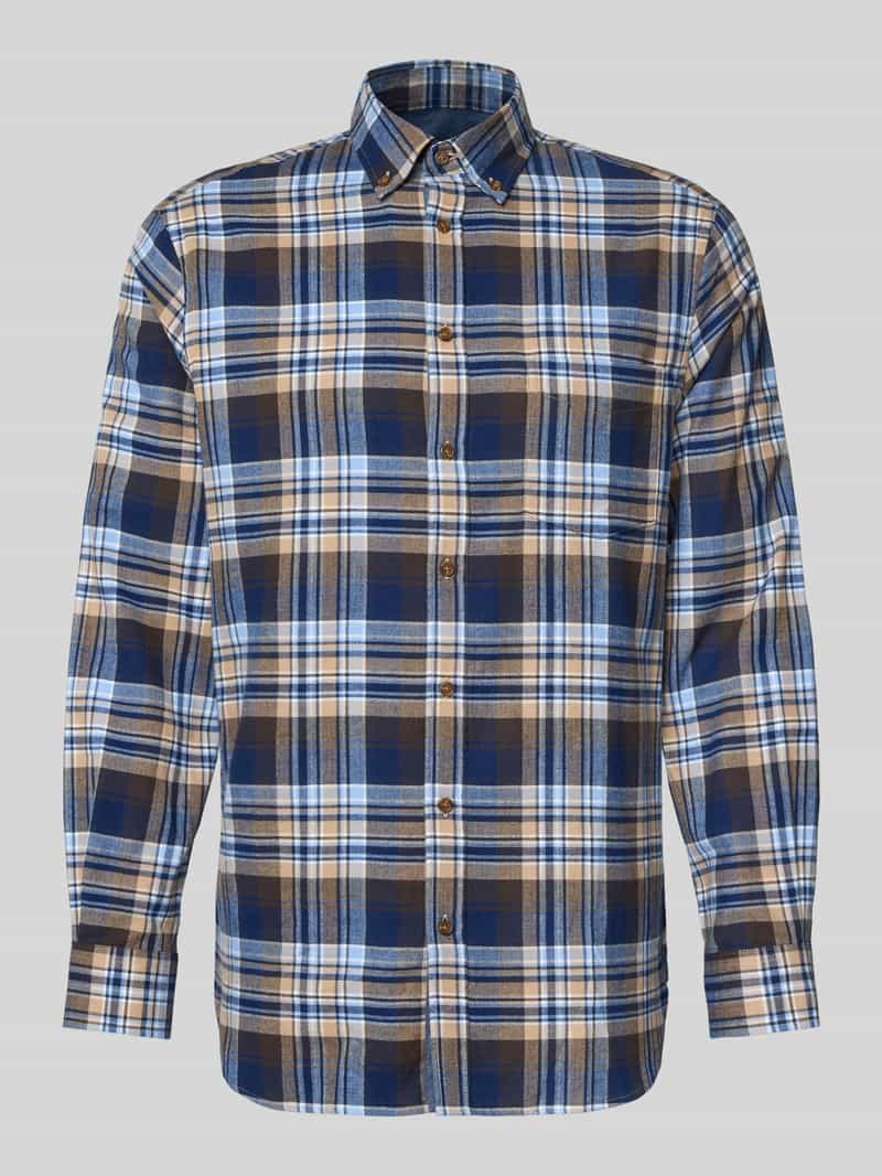 Koszula casualowa o kroju regular fit z kołnierzykiem typu button down