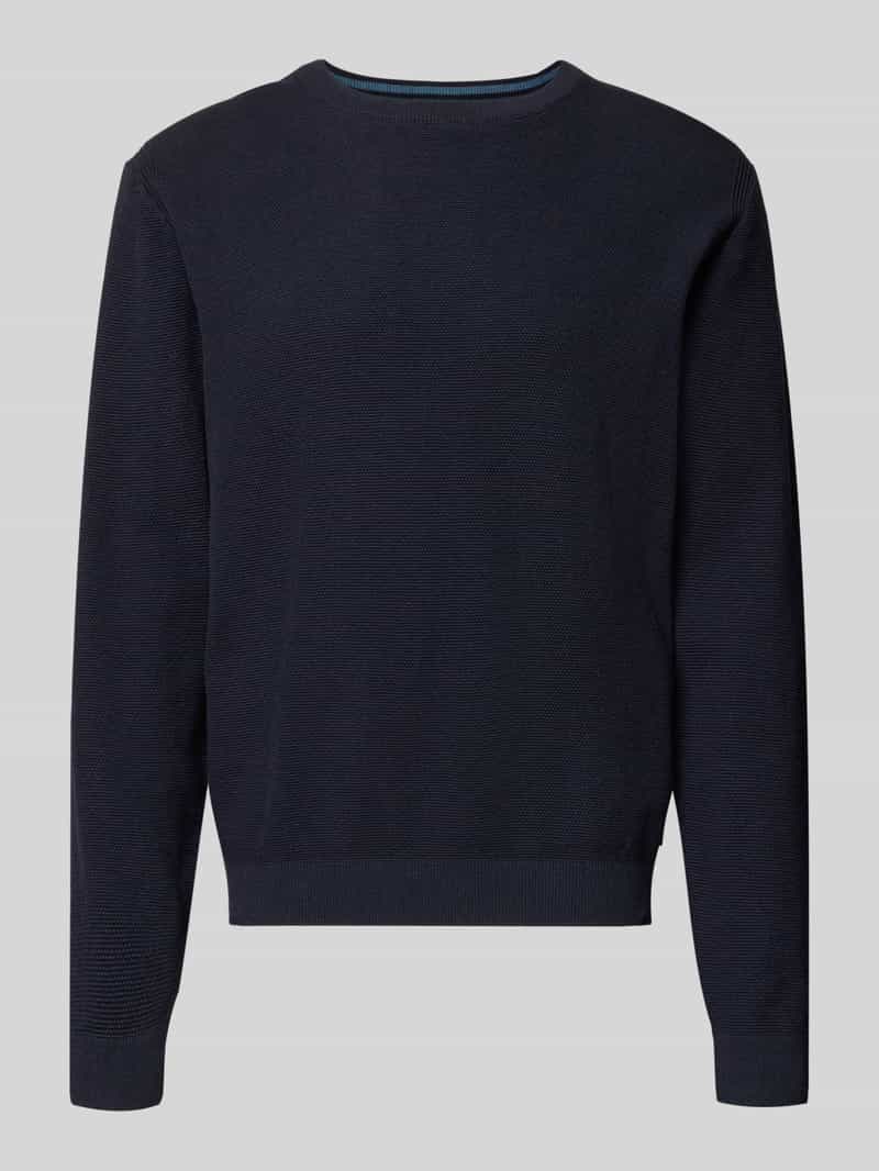 Sweter z dzianiny o kroju regular fit z czystej bawełny