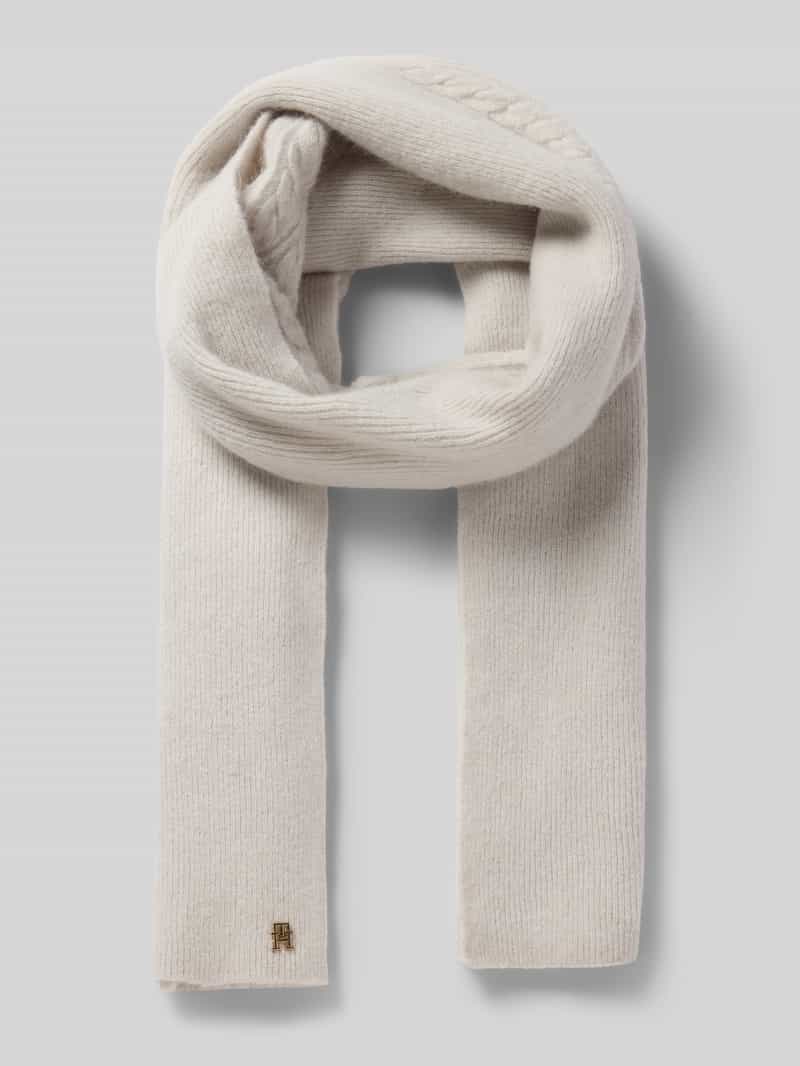 Szal z dodatkiem wełny