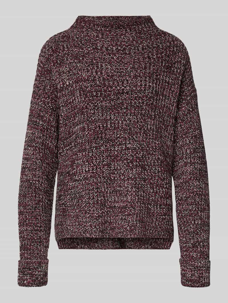 Sweter z dzianiny o kroju regular fit z mieszanki bawełny model ‘SELMA’