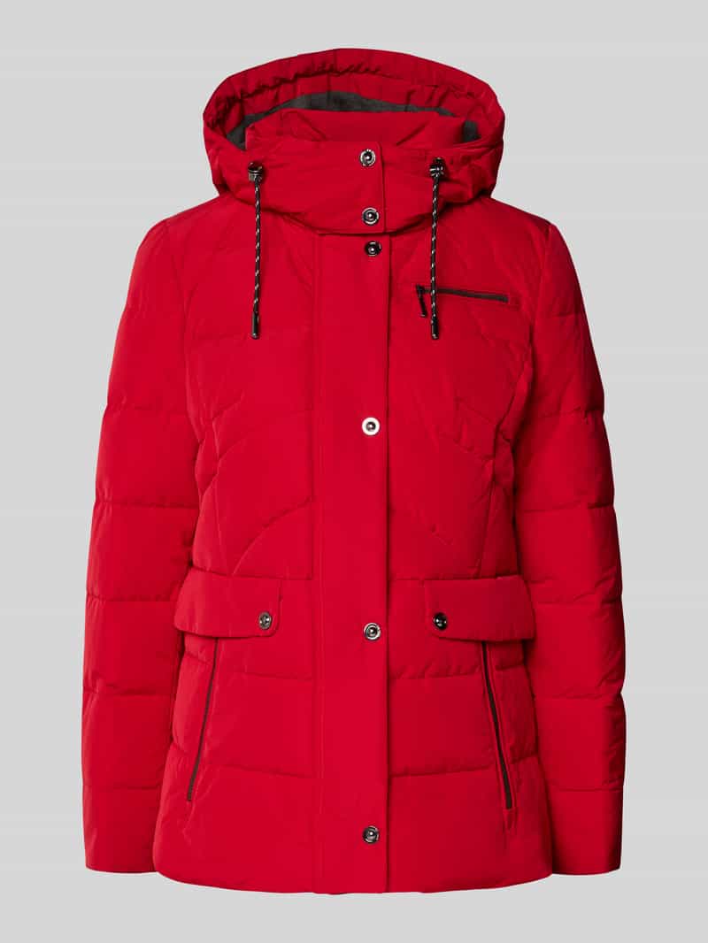 kurtka pikowana z kieszeniami zapinanymi na zamek błyskawiczny