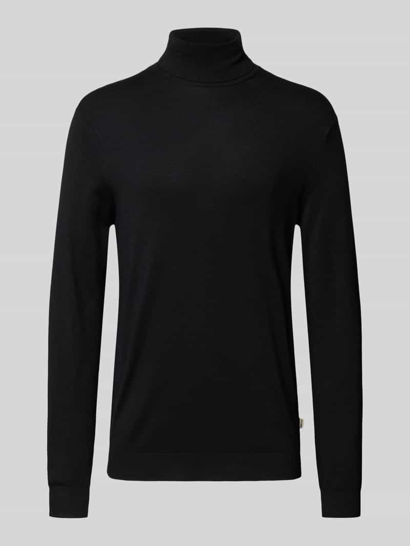 Golf o kroju regular fit z mieszanki wiskozy model ‘WYLER’