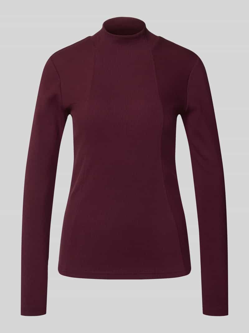 Bluzka z długim rękawem ze stójką