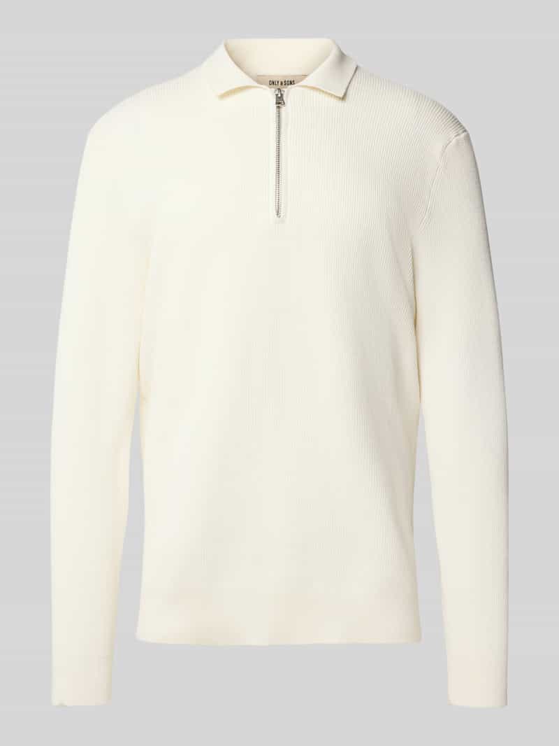 Sweter z dzianiny o kroju regular fit z mieszanki bawełny model ‘PHIL’