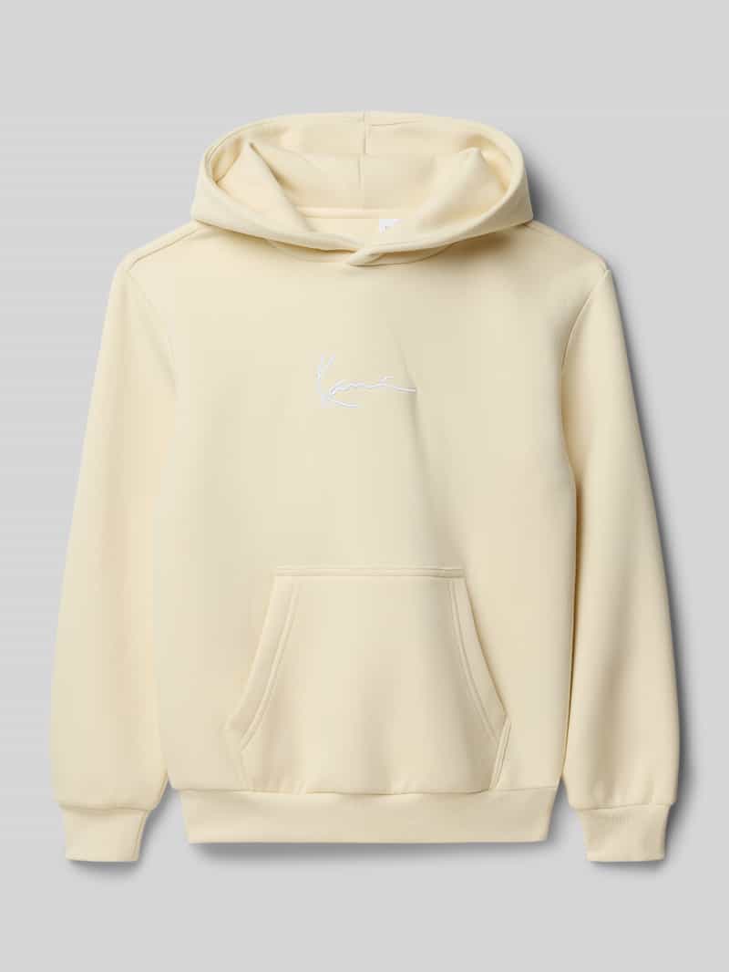 Bluza z kapturem o kroju regular fit z mieszanki bawełny z kieszenią kangurką