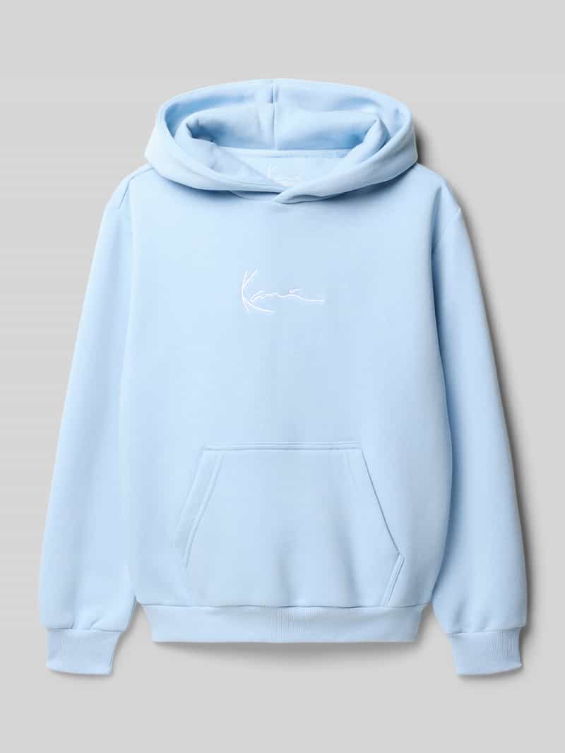 Bluza z kapturem o kroju regular fit z mieszanki bawełny z kieszenią kangurką