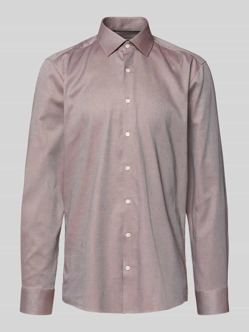 Koszula biznesowa o kroju slim fit z kołnierzykiem typu kent