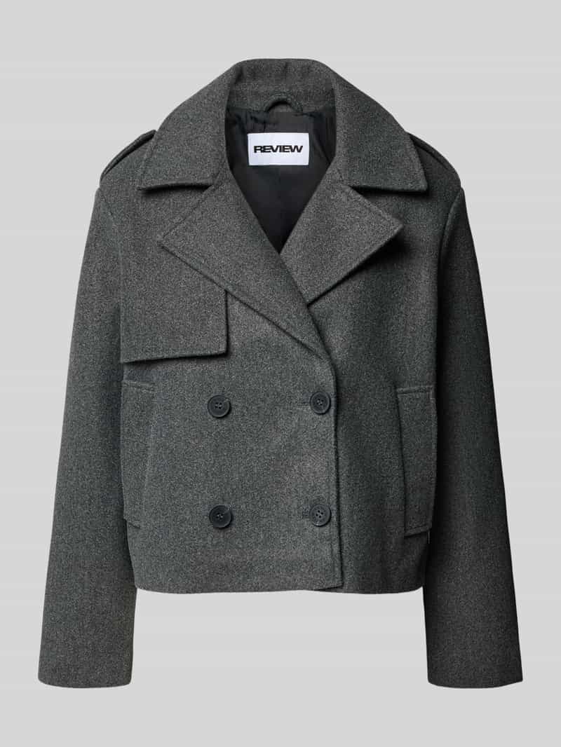 Kurtka z kołnierzem z połami