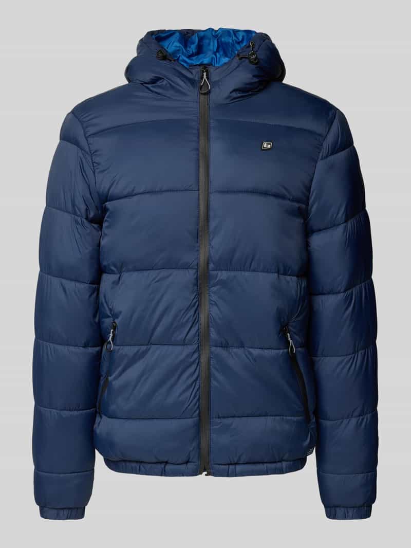 Kurtka pikowana z kieszeniami zapinanymi na zamek błyskawiczny