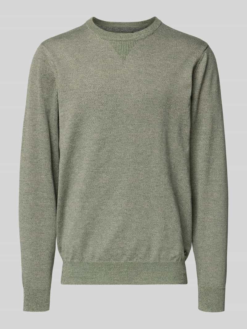 Sweter z dzianiny z okrągłym dekoltem model ‘Bruton’