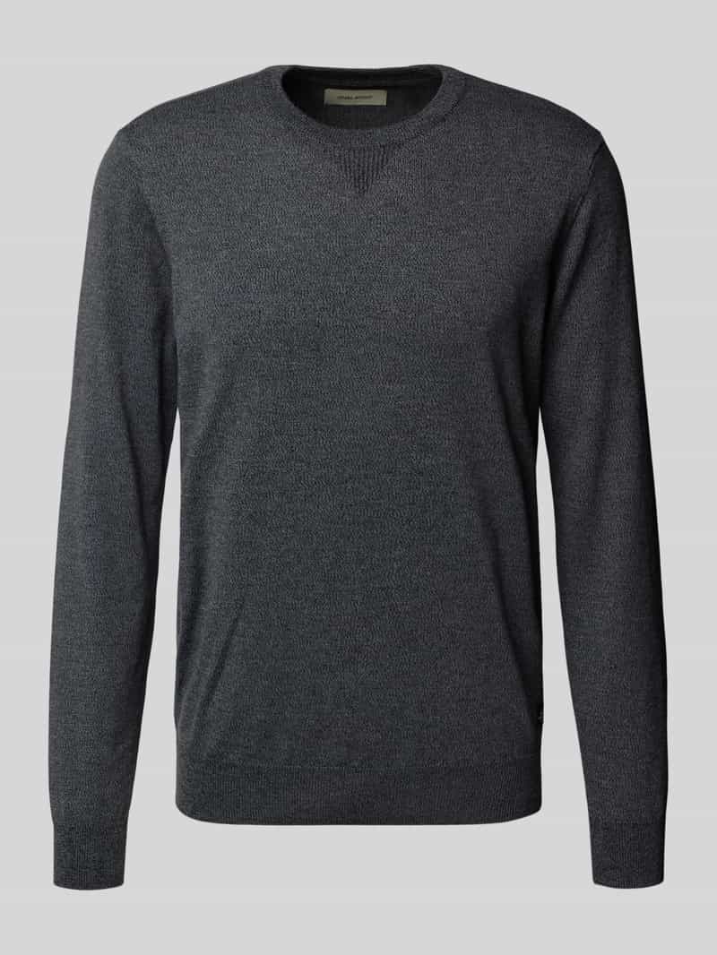 Sweter z dzianiny z okrągłym dekoltem model ‘Bruton’
