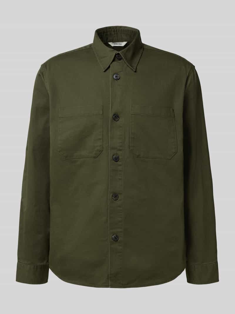 Kurtka koszulowa o kroju regular fit z czystej bawełny model ‘TRAVIS’