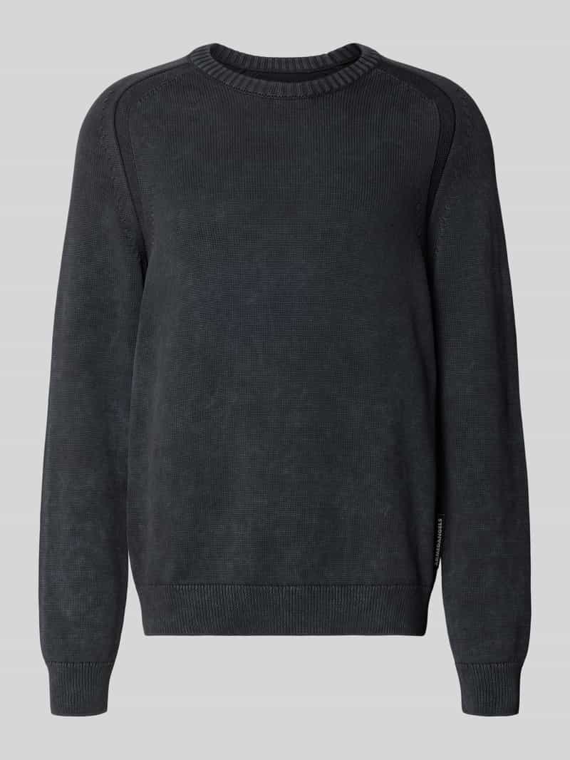 Sweter z dzianiny o kroju regular fit z czystej bawełny model ‘VAANJO’