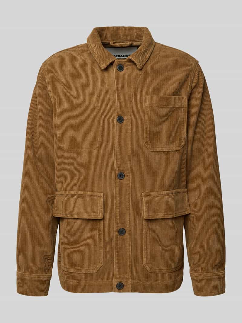 Kurtka koszulowa o kroju regular fit z czystej bawełny model ‘AVAAN’