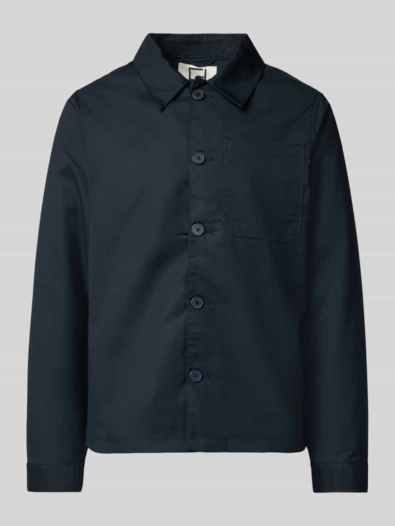 Kurtka koszulowa o kroju regular fit z dodatkiem wiskozy model ‘Marco’