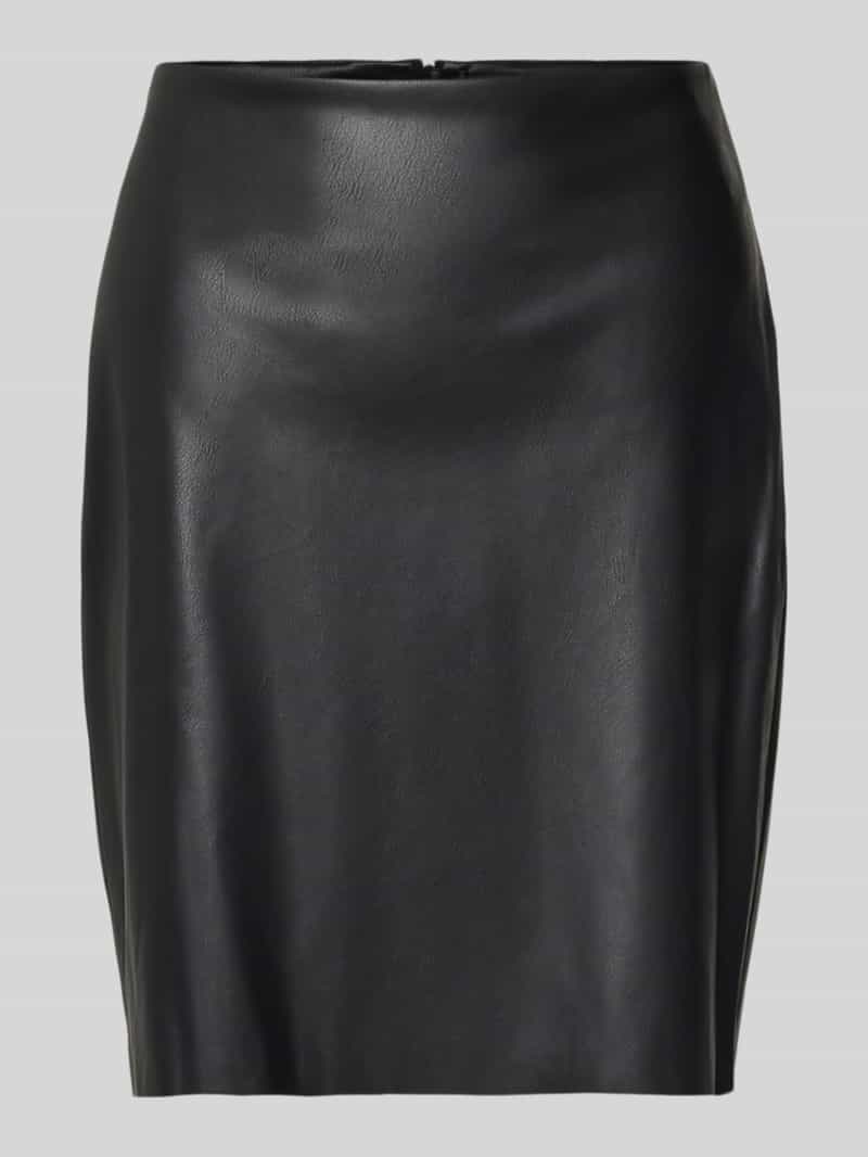Spódnica mini z imitacji skóry model ‘DAGMAR’