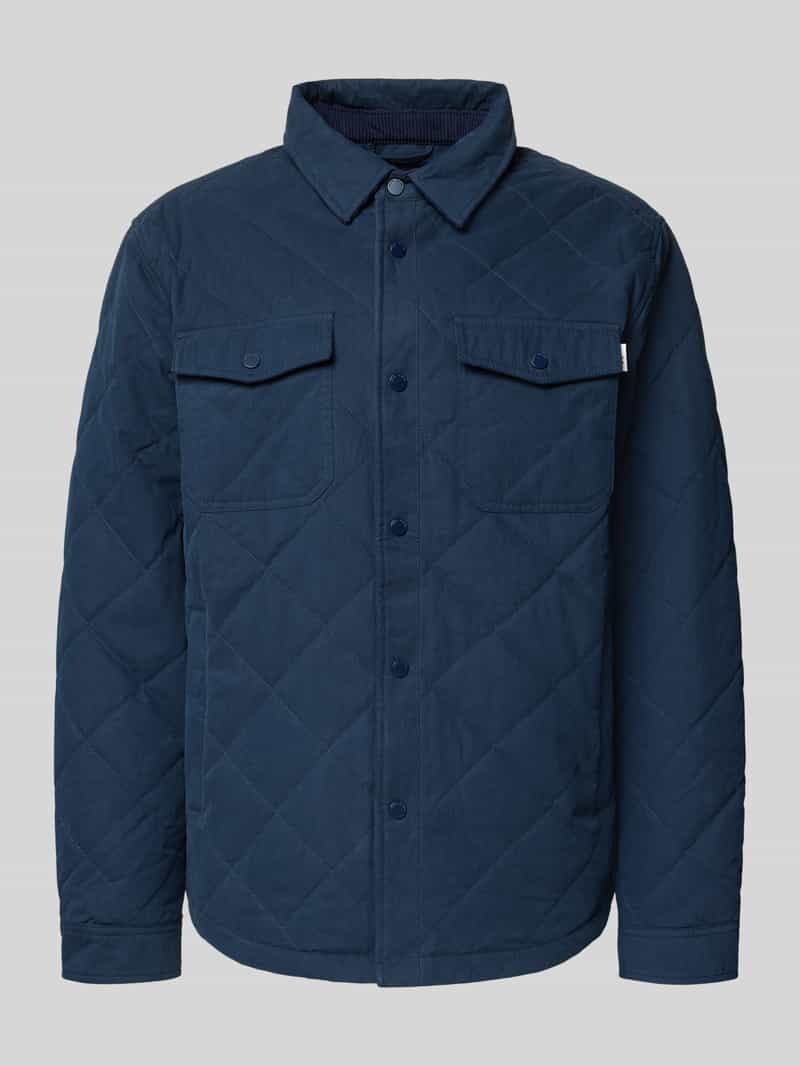 Kurtka koszulowa z mieszanki bawełny model ‘QUILTED WORKSHIRT’