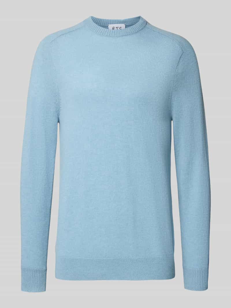 Sweter z kaszmiru z okrągłym dekoltem