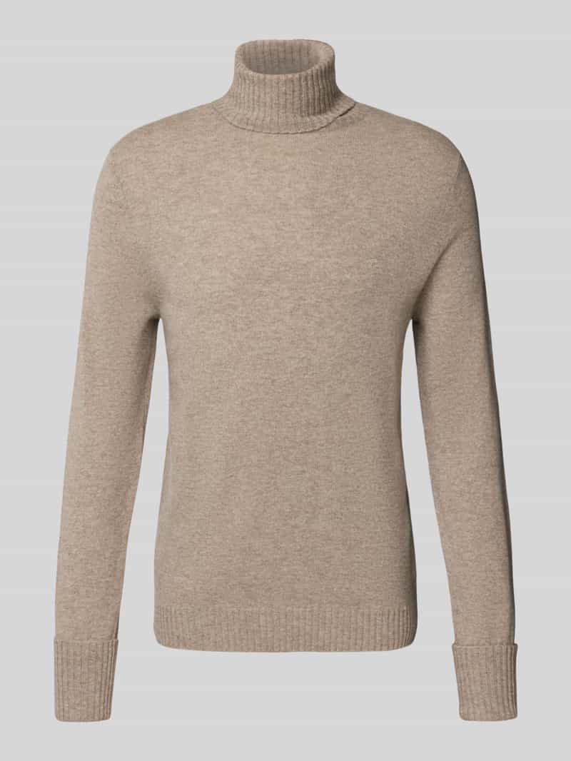 Sweter z kaszmiru z wywijanym kołnierzem