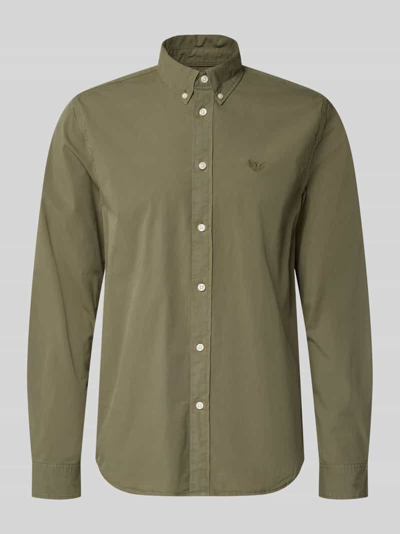 Koszula casualowa o kroju regular fit z kołnierzykiem typu button down