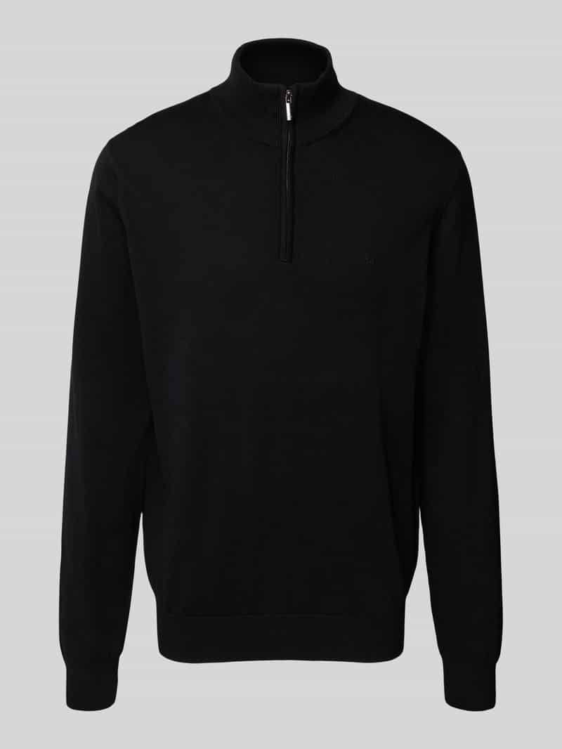 Sweter z dzianiny z kołnierzem
