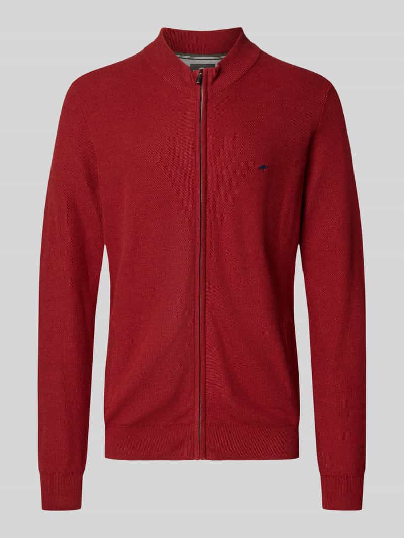 Kurtka z dzianiny z wyhaftowanym logo