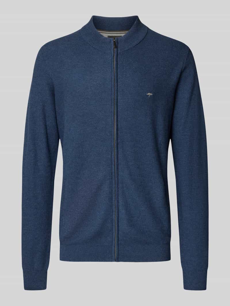 Kurtka z dzianiny z wyhaftowanym logo