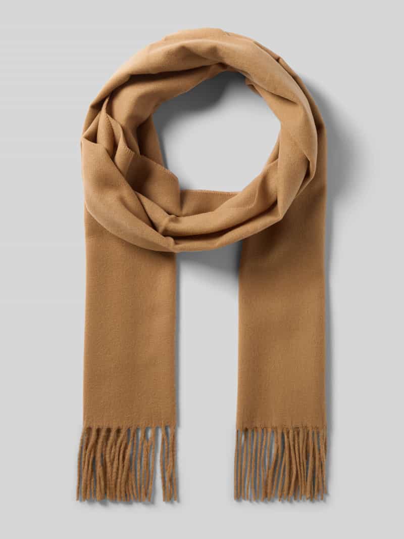 Szal ze sznurkowymi wykończeniami model ‘Cashmink’