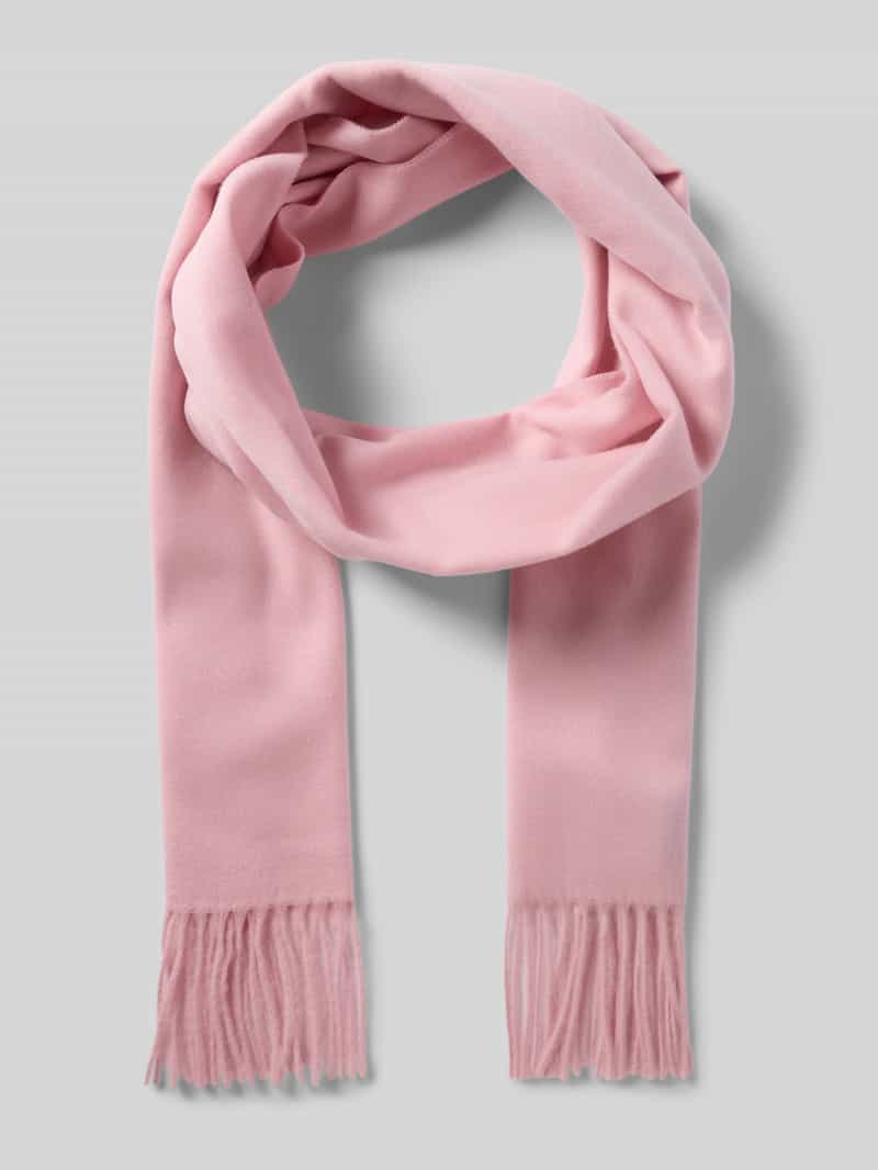 Szal ze sznurkowymi wykończeniami model ‘Cashmink’