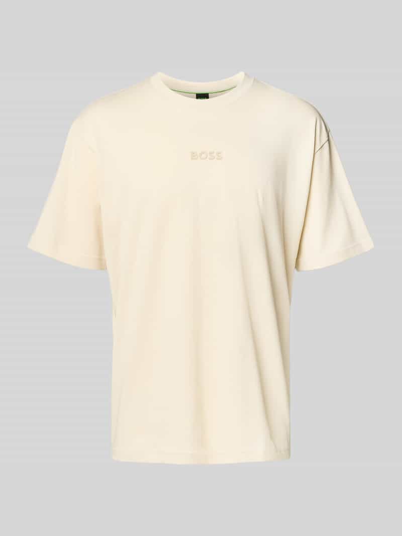 T-shirt o kroju regular fit z czystej bawełny