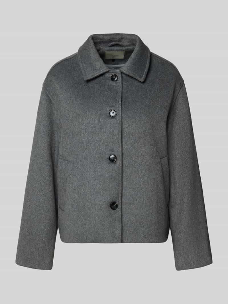 Kurtka wełniana z wykładanym kołnierzem model ‘Hamra’