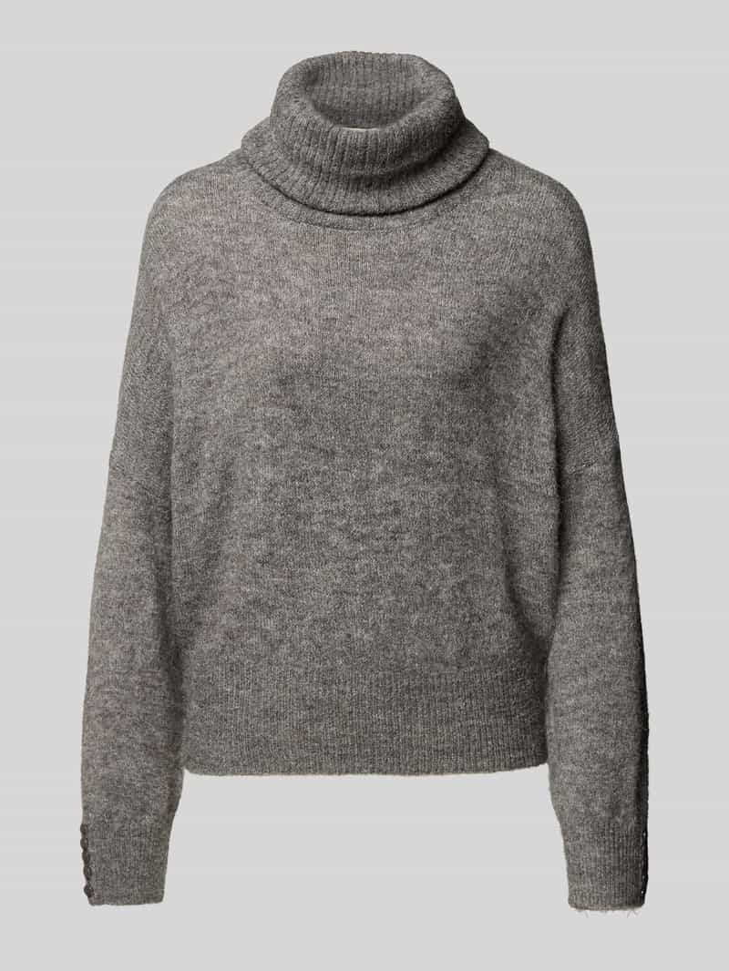 Sweter o kroju regular fit z dzianiny z dodatkiem wełny z alpaki model ‘IHKAMARA’
