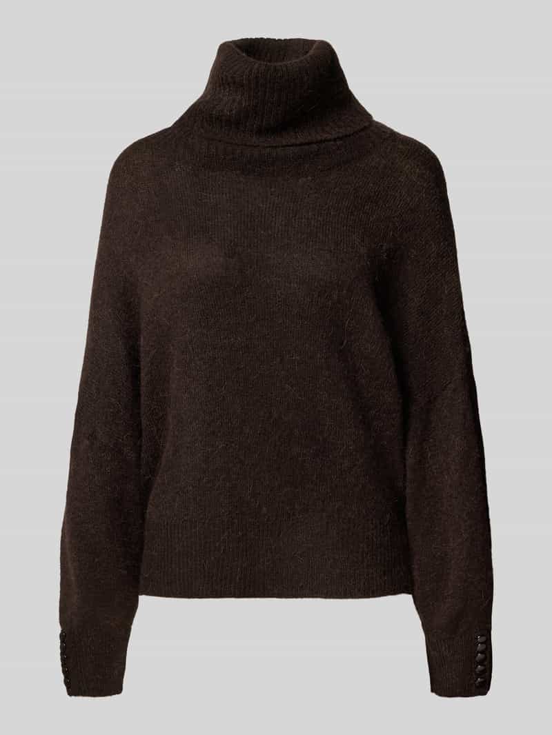 Sweter o kroju regular fit z dzianiny z dodatkiem wełny z alpaki model ‘IHKAMARA’