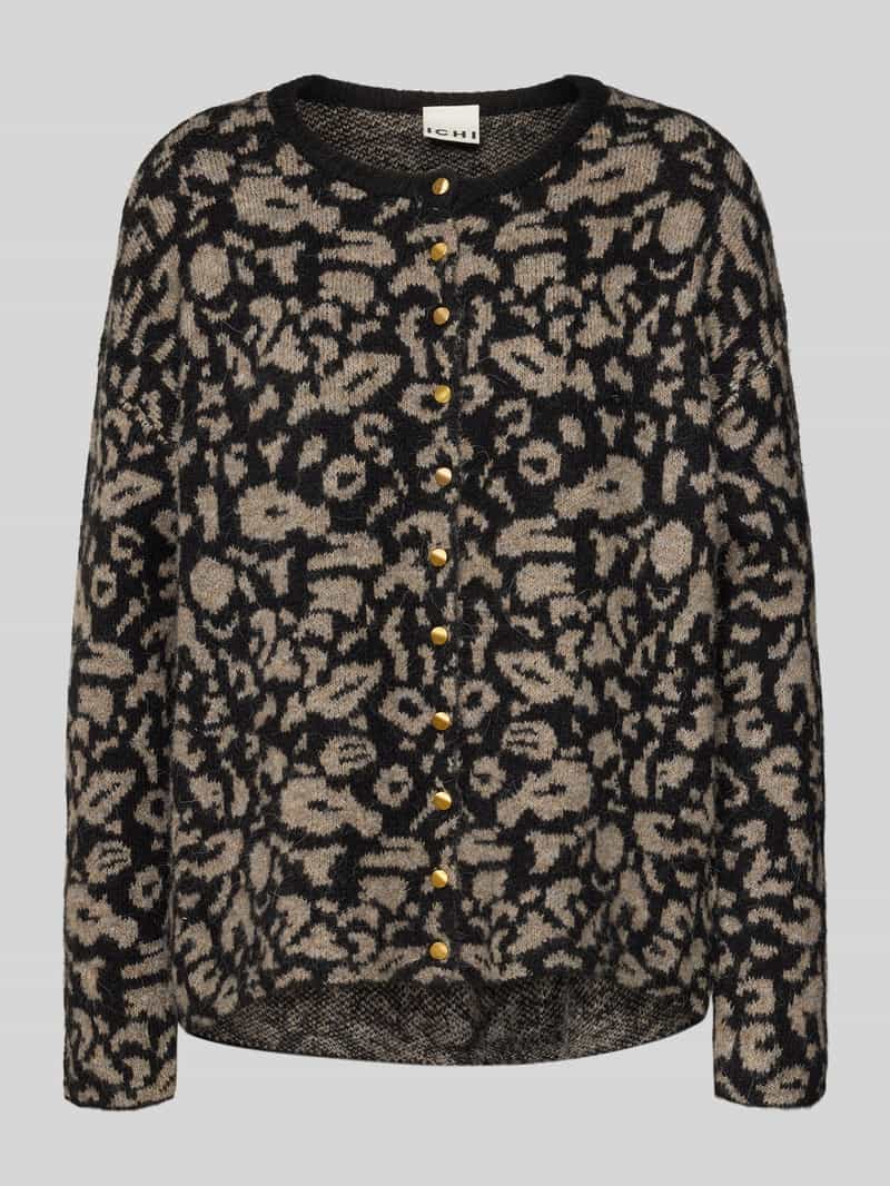 Kurtka z dzianiny o kroju regular fit z dodatkiem wełny z alpaki model ‘Kamara’