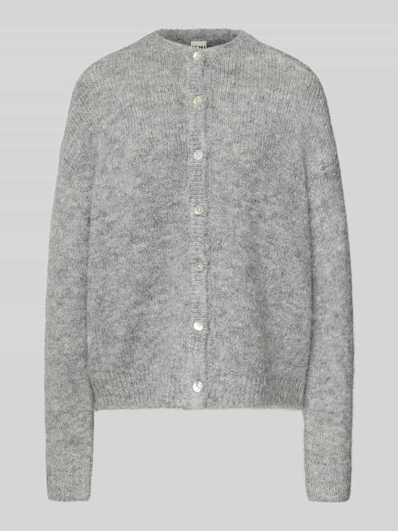 Kurtka z dzianiny o kroju relaxed fit z dodatkiem wełny model ‘Bela’