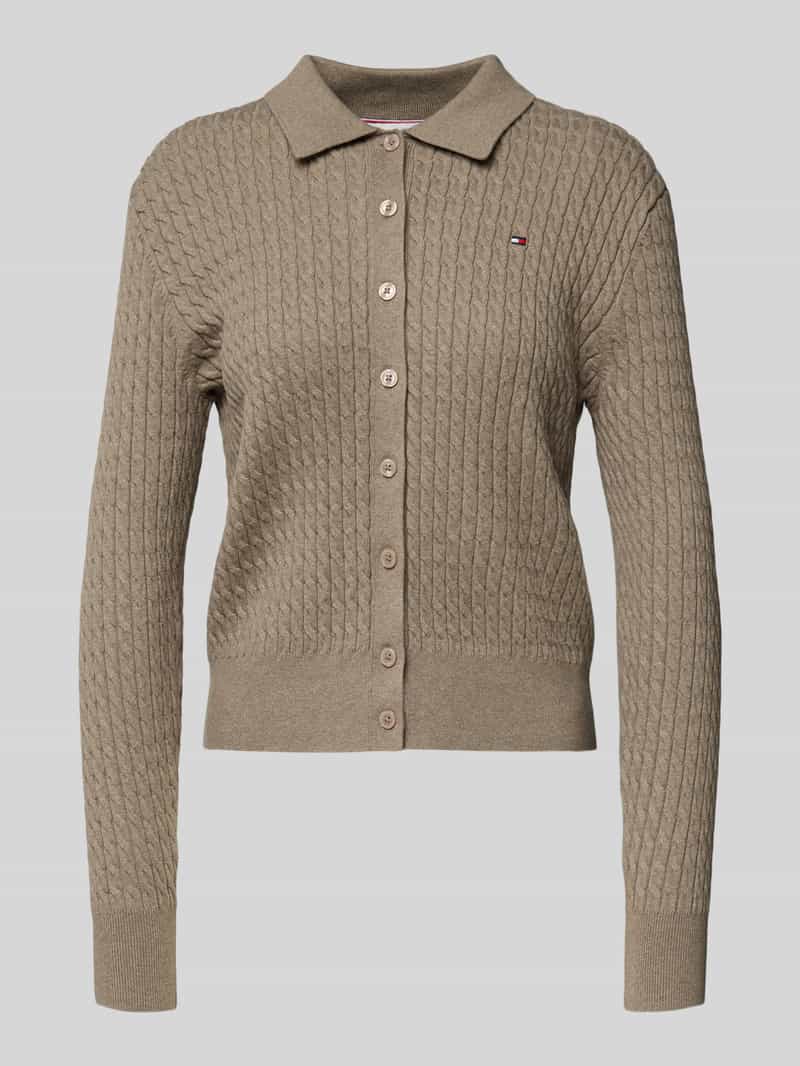 Kurtka z dzianiny o kroju regular fit z mieszanki bawełny