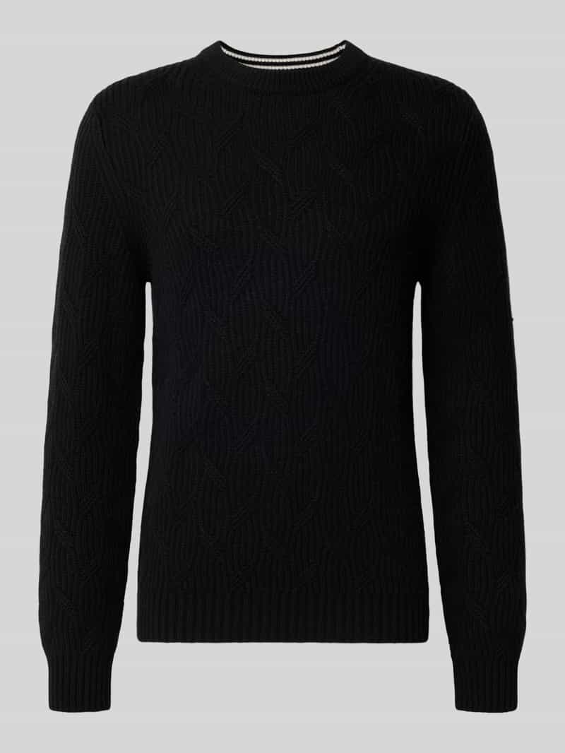 Sweter z dzianiny z domieszką kaszmiru