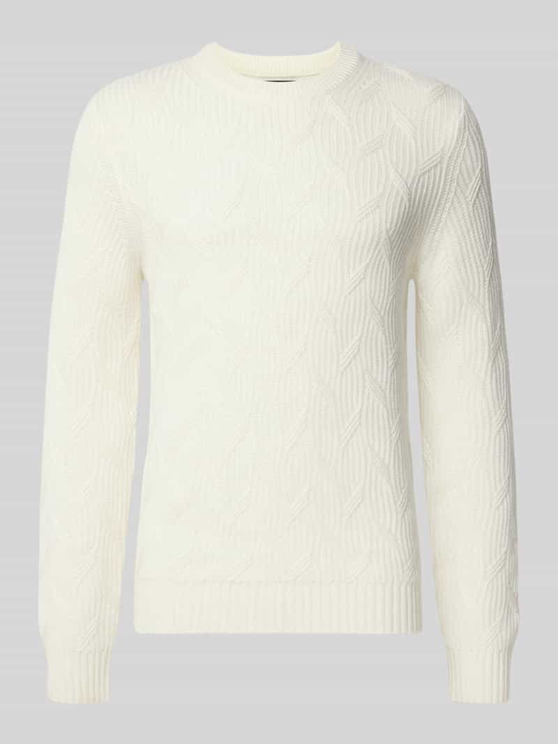 Sweter z dzianiny z domieszką kaszmiru