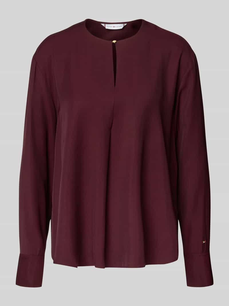 Bluzka z długim rękawem o kroju relaxed fit z czystej wiskozy