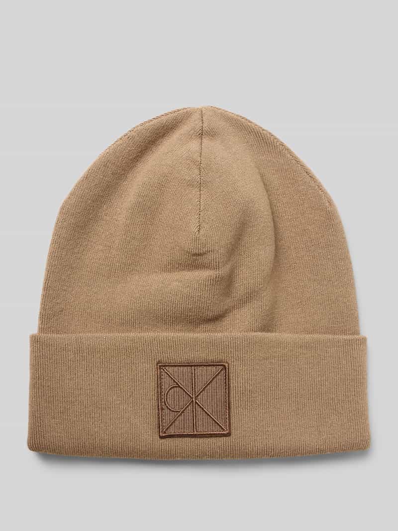 Czapka z mieszanki wiskozy z naszywką z logo model ‘Bea’