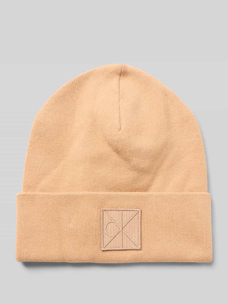 Czapka z mieszanki wiskozy z naszywką z logo model ‘Bea’